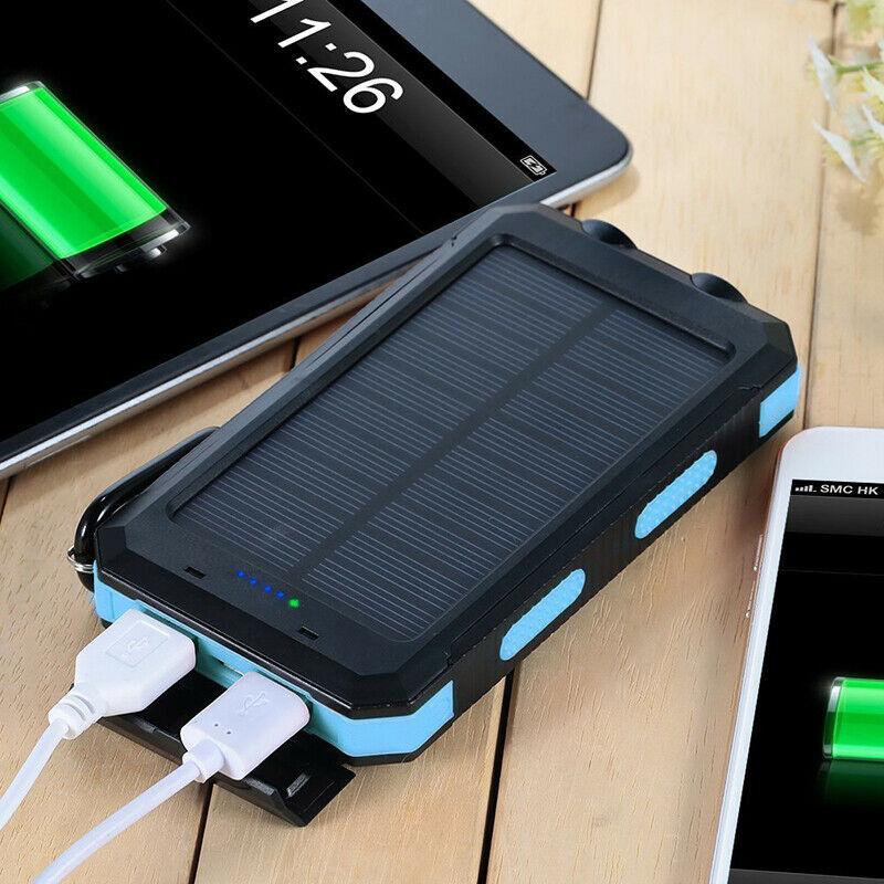 500000mAh Solar Laddare Vattentät Power Bank Extern