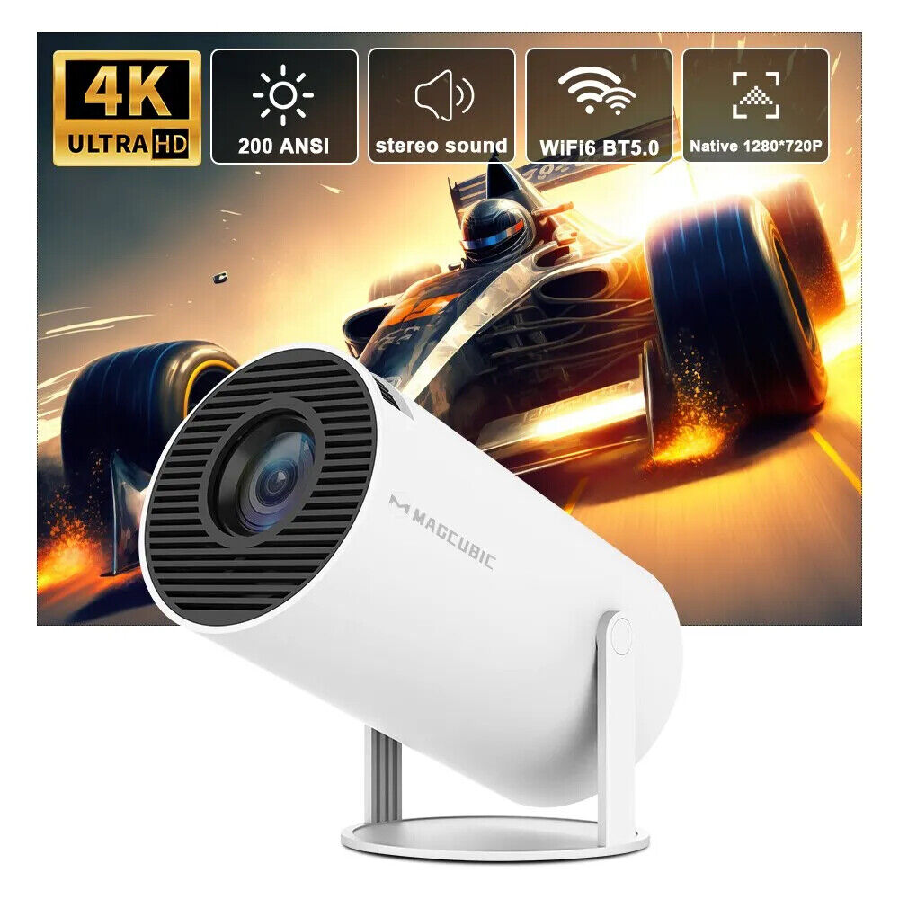 Magcubic - Ultieme draagbare WiFi 6 miniprojector - 200 ANSI lumen - Streamprojector - BT 5.0 - Android - Home Theater