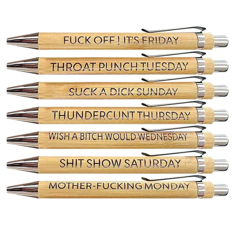 SARCASTIC WEEKLY MOOD PENS