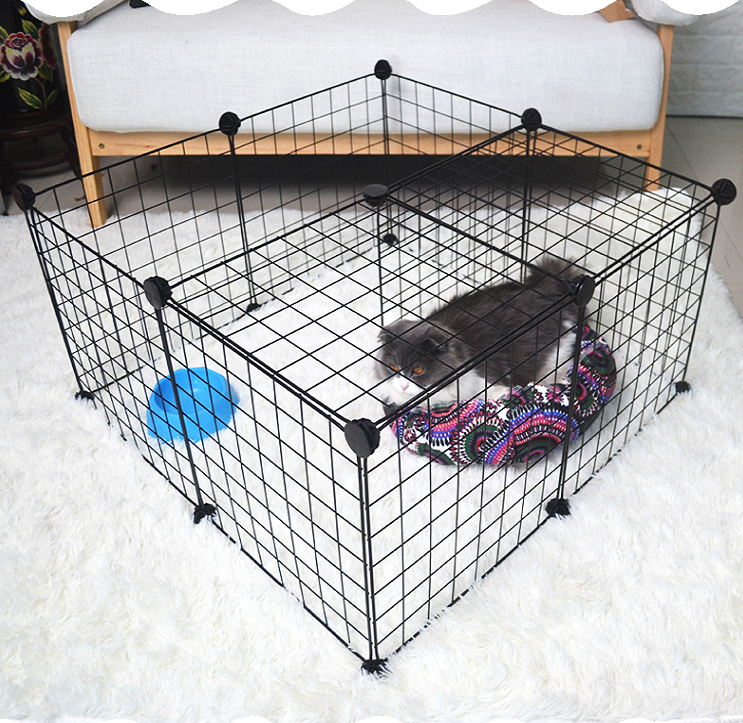 Clôture en métal SafeHaven pour chats et chiots