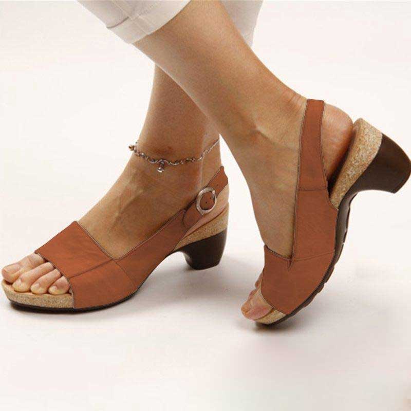 Karen - Orthopedic heeled sandals