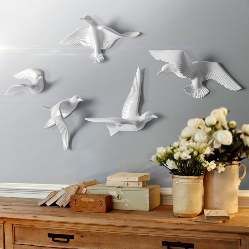 Decoración de pared con forma de gaviota