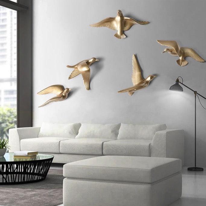 Decoración de pared con forma de gaviota