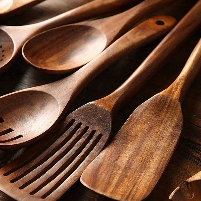 EcoChef - Teak Kitchen Accessories Set