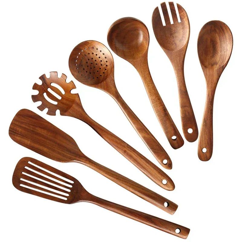 EcoChef - Teak Kitchen Accessories Set