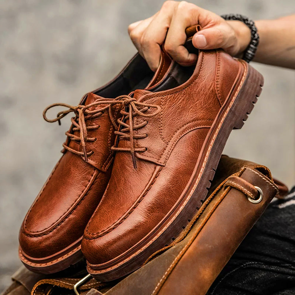 Klassieke Heren Brogue Leren Schoenen