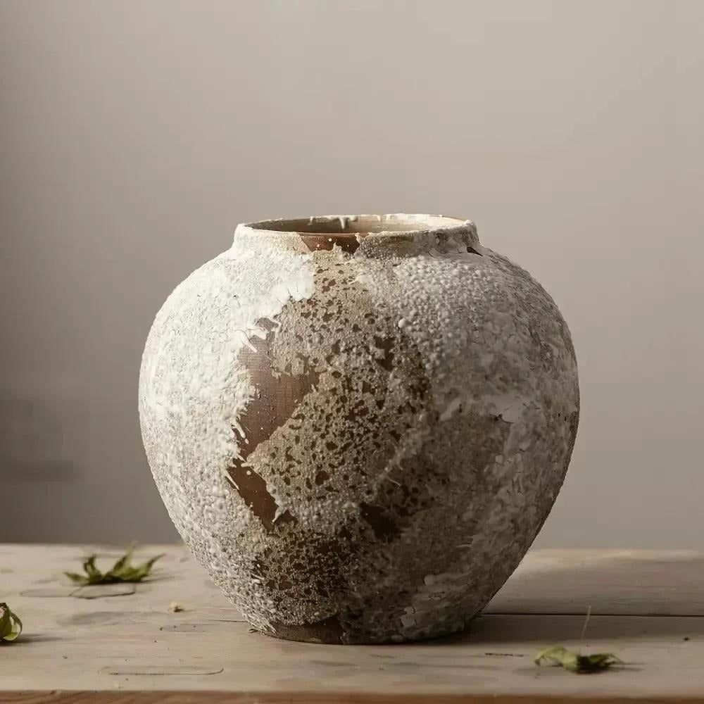 Meleret retro keramisk vase