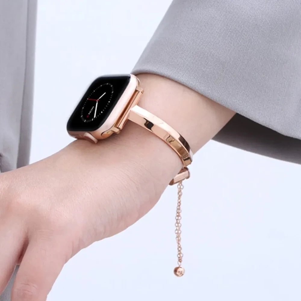 Pulseira Feminina Slim em Aço Inoxidável para Apple Watch