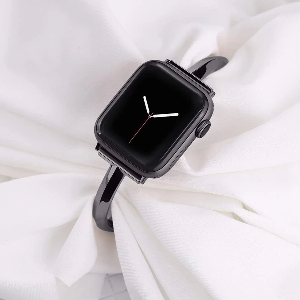 Pulseira Feminina Slim em Aço Inoxidável para Apple Watch