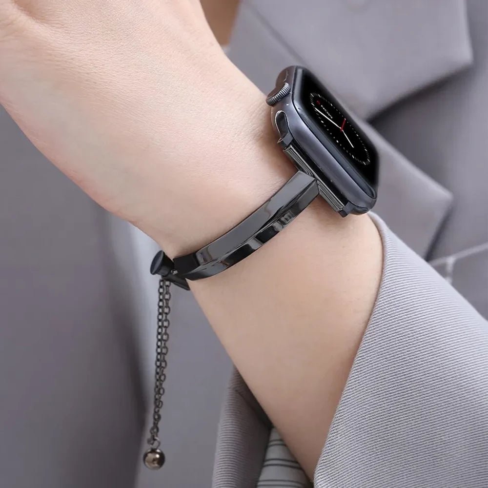 Pulseira Feminina Slim em Aço Inoxidável para Apple Watch