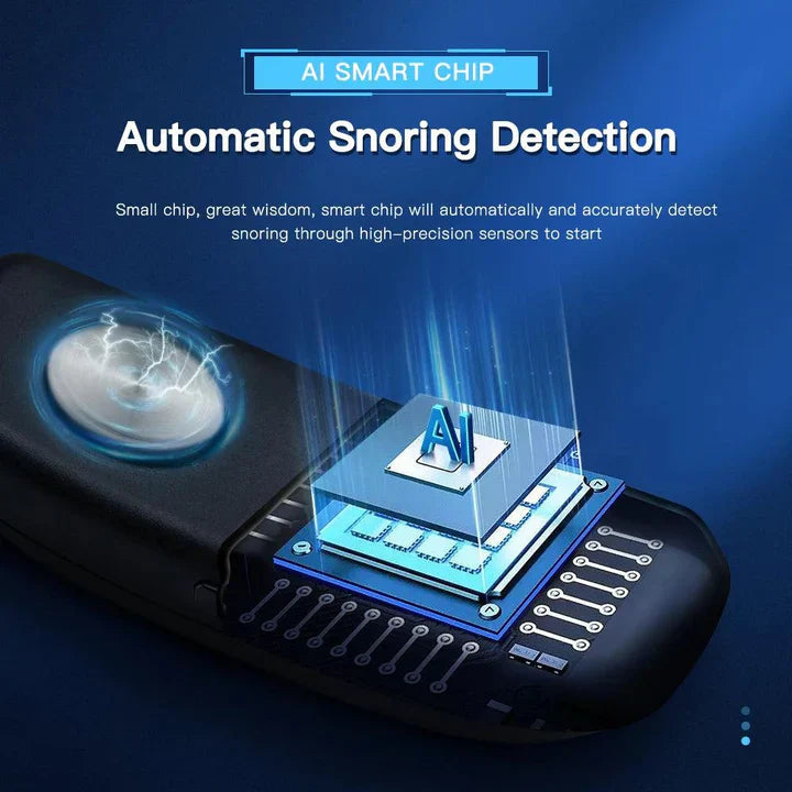 Smart Anti Snarkning Device EMS Puls Stop Snore Bärbar Bekväm Sov Bra Stoppa Snark Hälsovård Sömnapnéhjälp USB