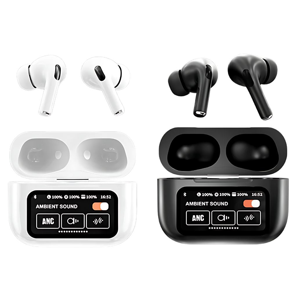 Auriculares Sem Fios com Ecrã Touchscreen LCD