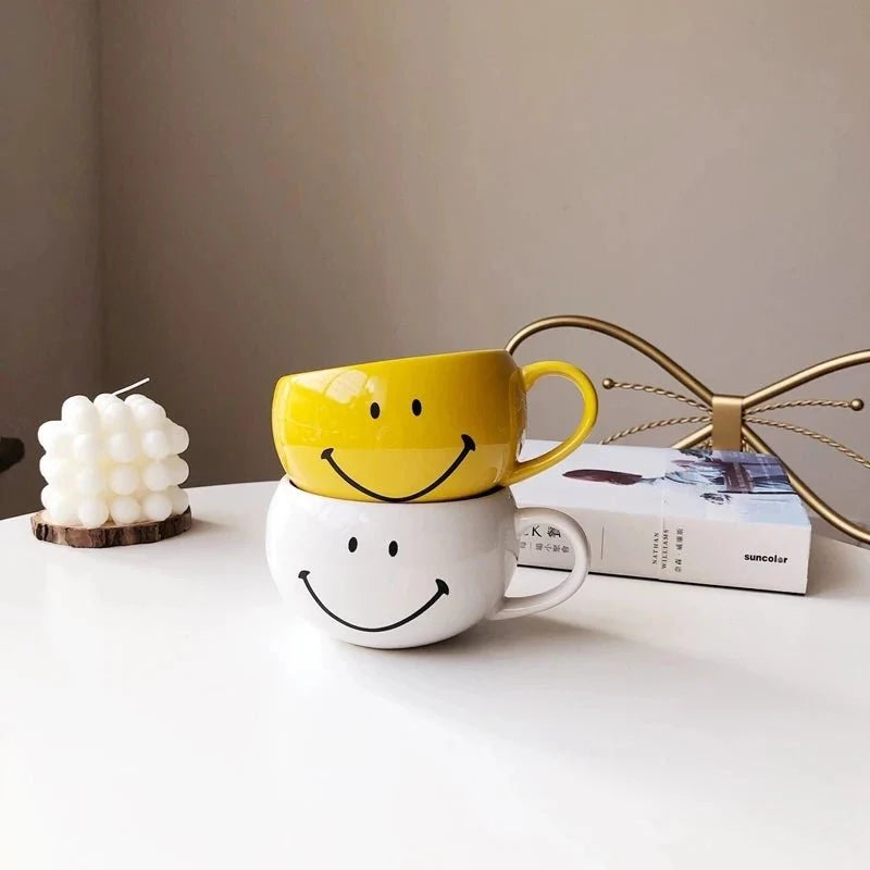 Smiley Face Keramisk Kaffe Krus