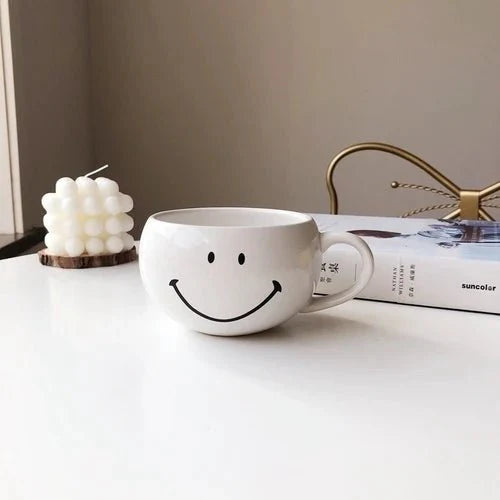 Smiley Face Keramisk Kaffe Krus