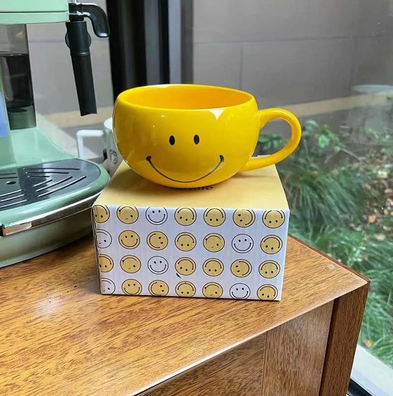 Smiley Face Keramisk Kaffe Krus