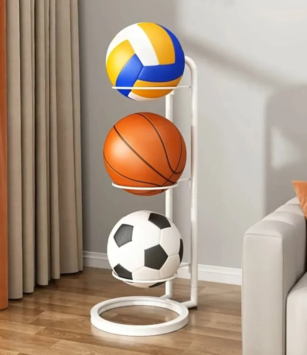 Elegant sportsballoppbevaringsstativ | Avtakbar Garage Organizer