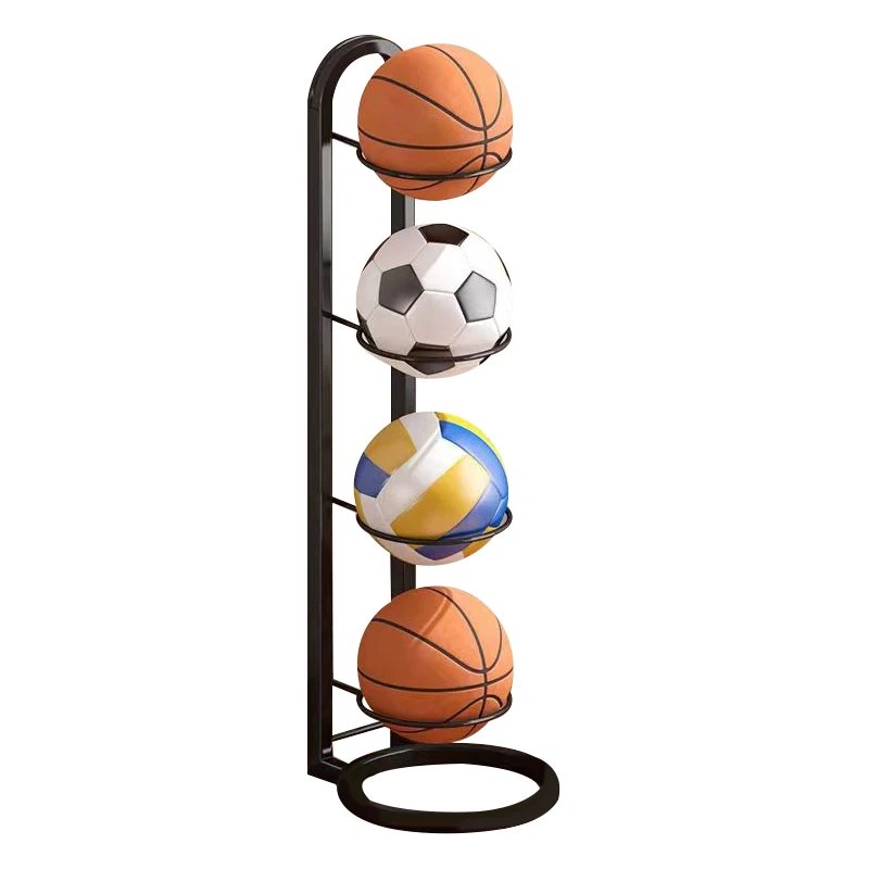 Elegant Sports Ball Storage Rack | Removable Garage Organizer