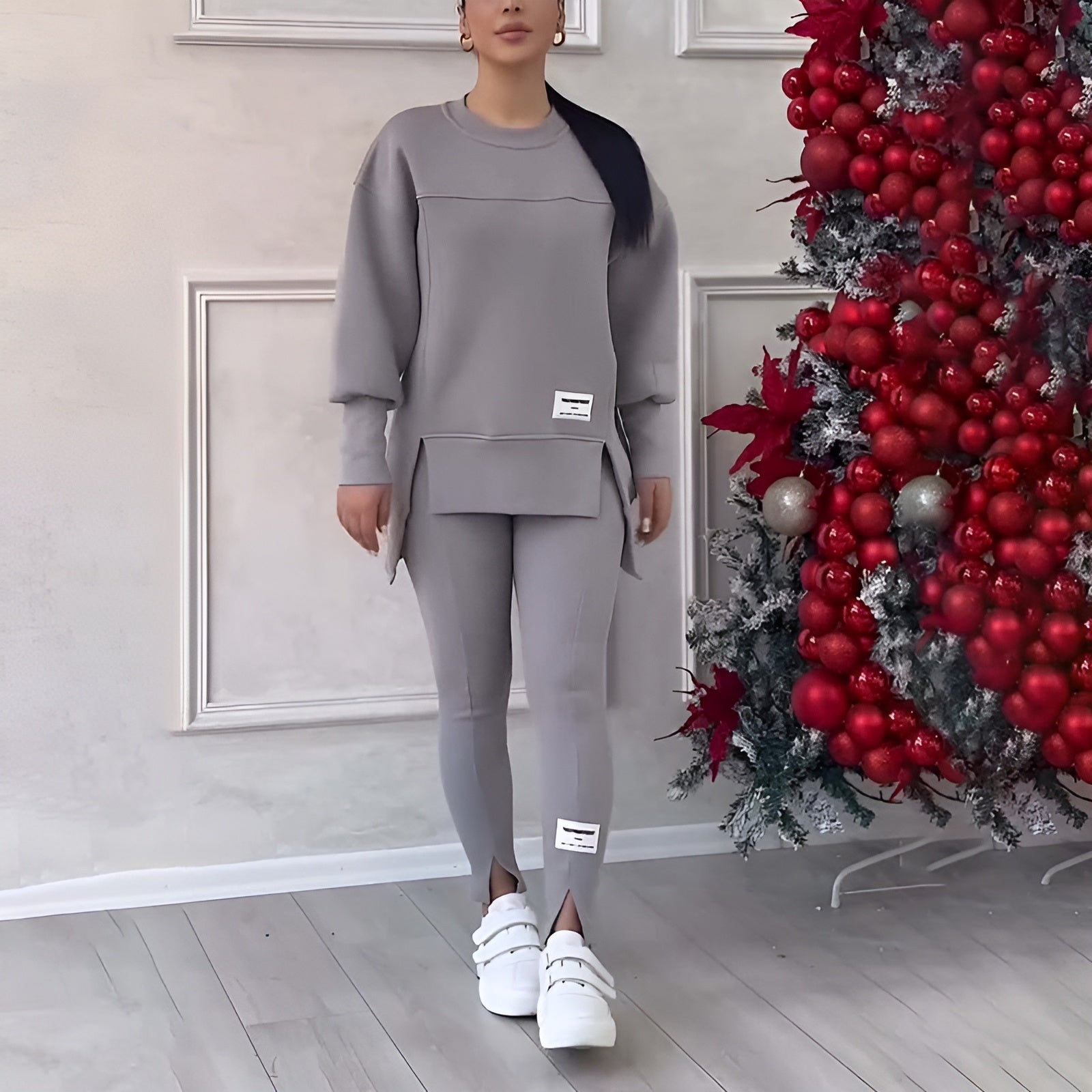 Amelia | Gemütliches Sweatshirt- und Leggings-Set für Frauen