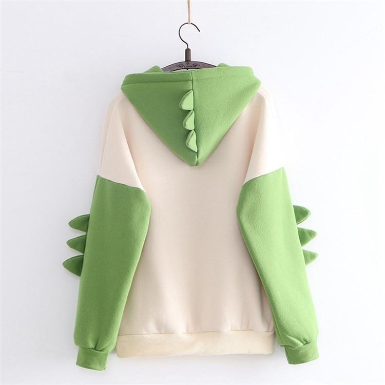 Süßer japanischer Dino-Kapuzenpullover