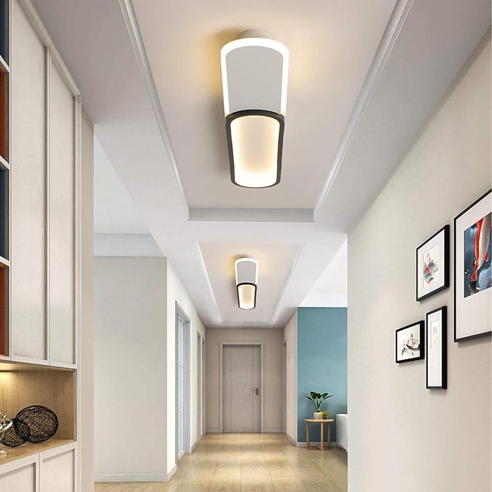 FlushElegance – LED ceiling lighting with minimalist rectangular design lamp