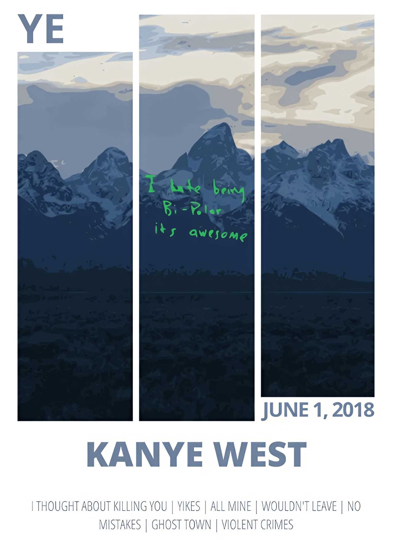 PIONIERUL: KANYE WEST | ARTĂ DE PERETE