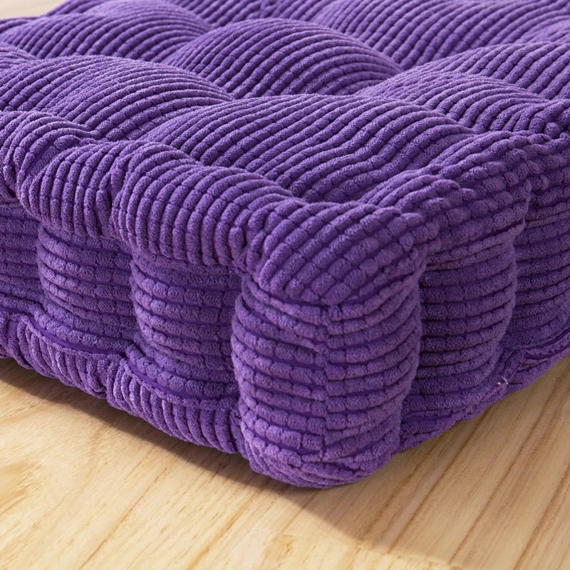 Coussin de banc long en velours côtelé épais