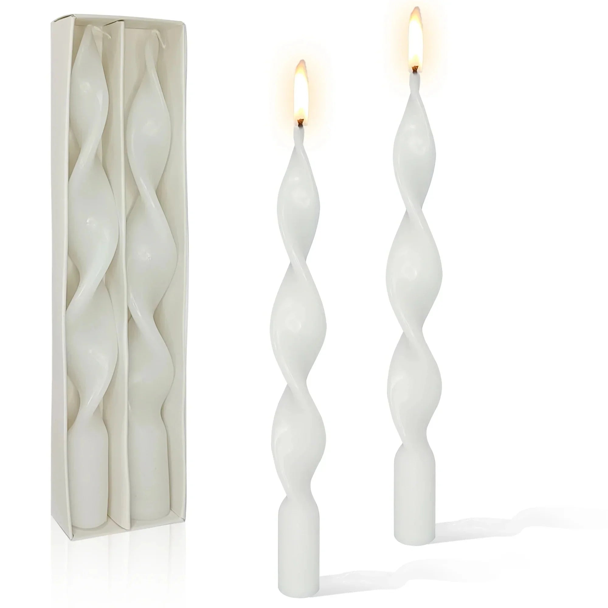 Tvådelad Twisted Tapered Candle Set