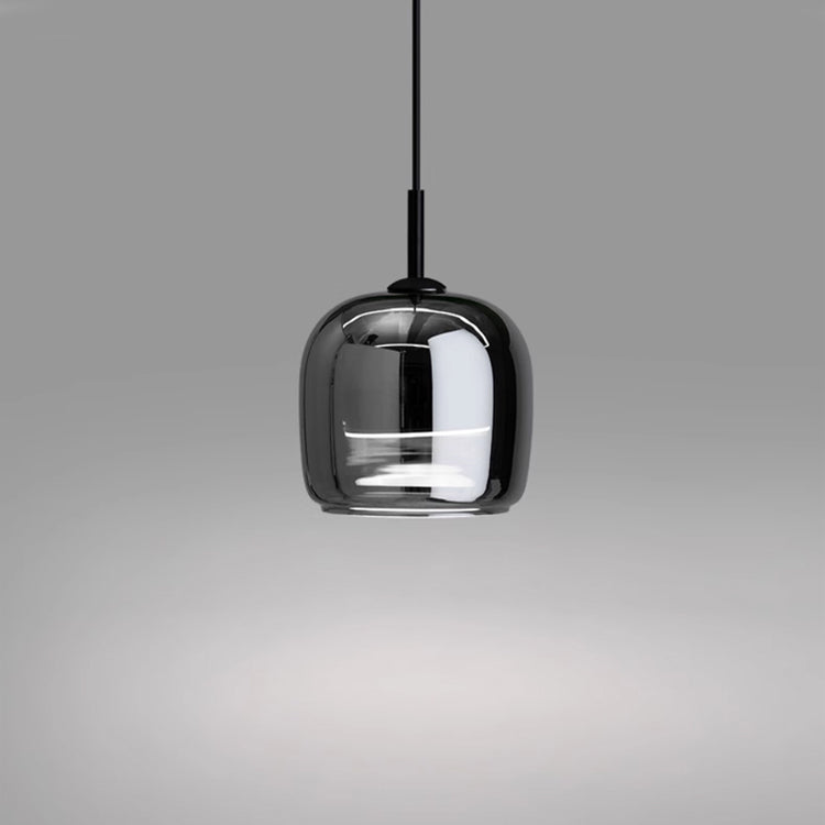 Nordic Black Glass Pendelljus