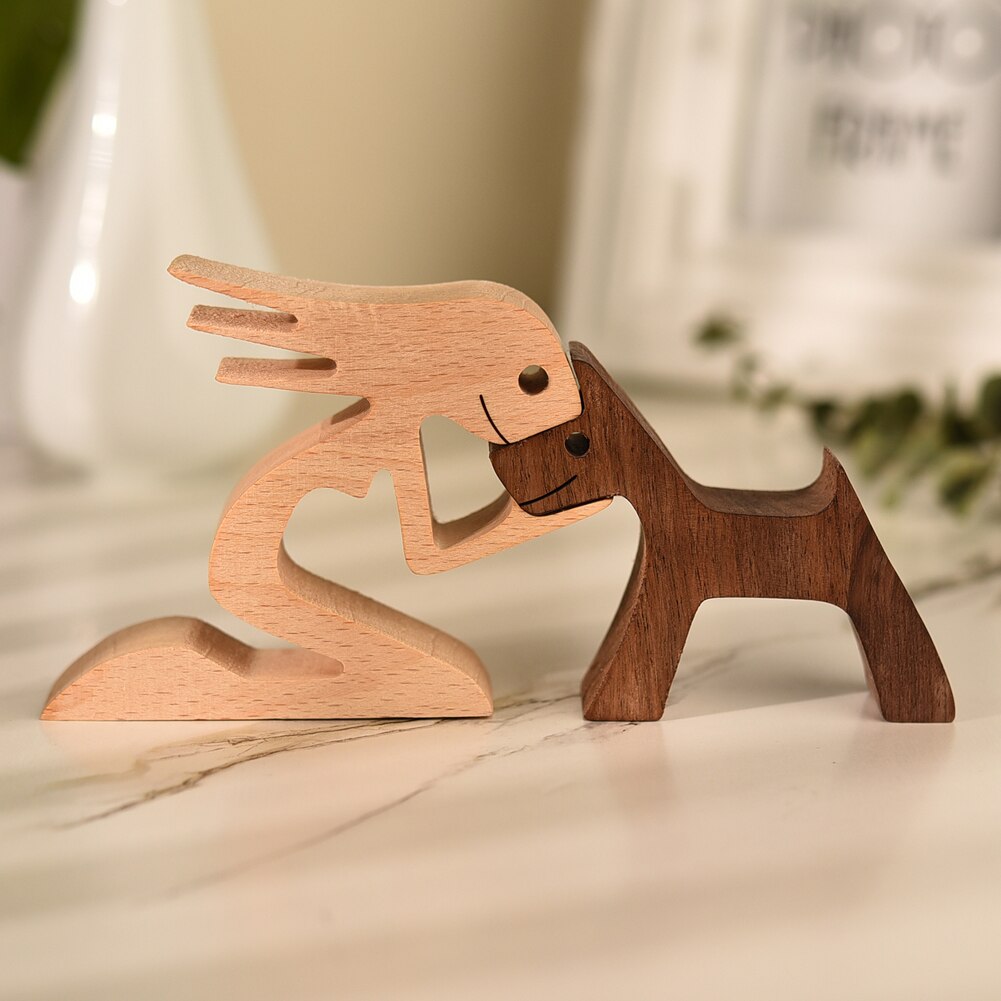 ArtZ® Nordic Wooden Dog Sculptures