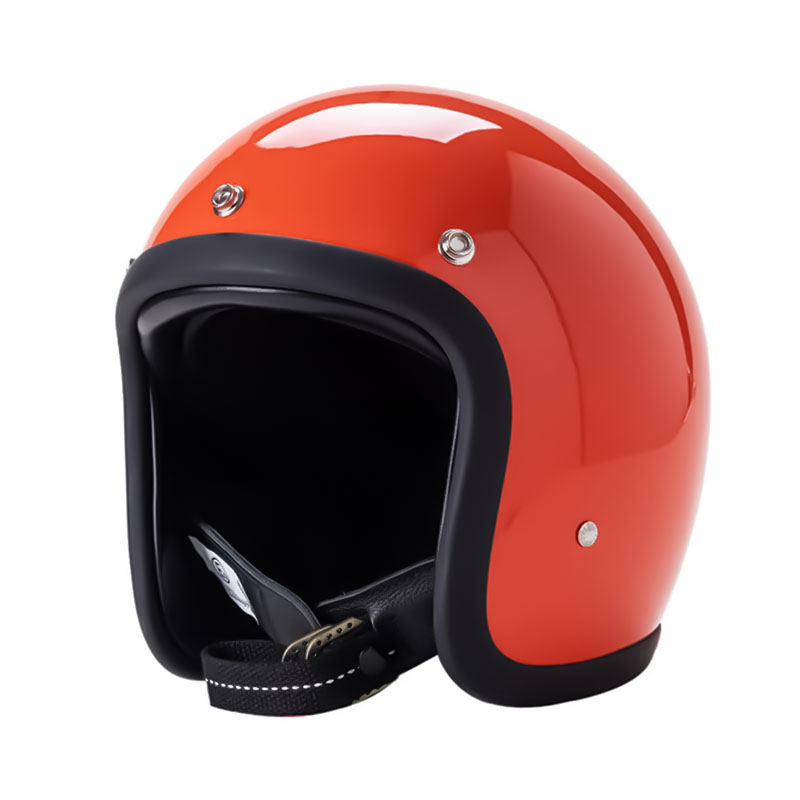 Vintage-Motorradhelm mit niedrigem Profil – DOT- und ECE-Zulassung