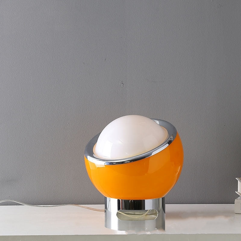 Fransk Opal Bauhaus bordlampe