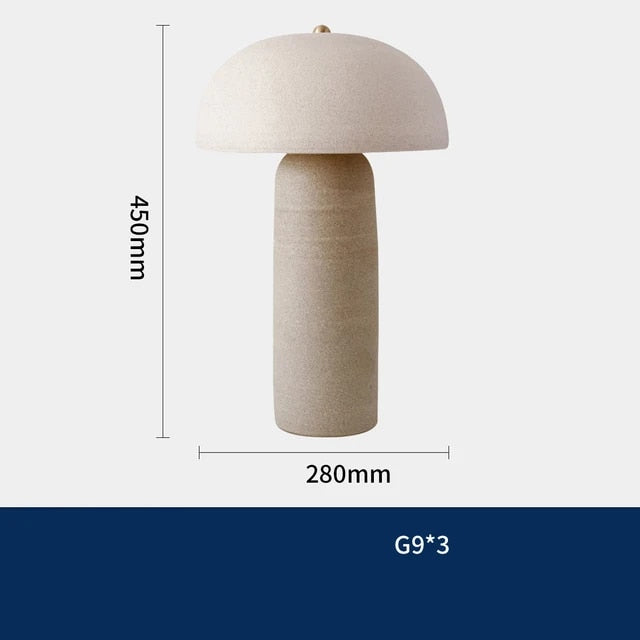 Porter Mushroom Antik Bordlampe