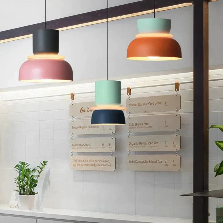 LuminaGlow - Modern Pendant Lamp in Scandinavian Macaron Style