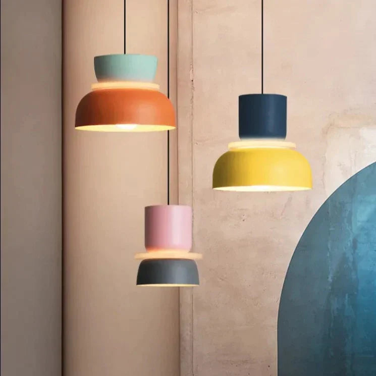 LuminaGlow - Modern Pendant Lamp in Scandinavian Macaron Style