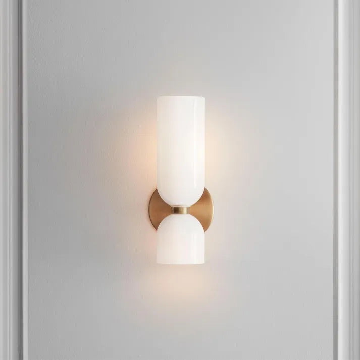 DuoGlow – Lampada da parete in vetro a LED