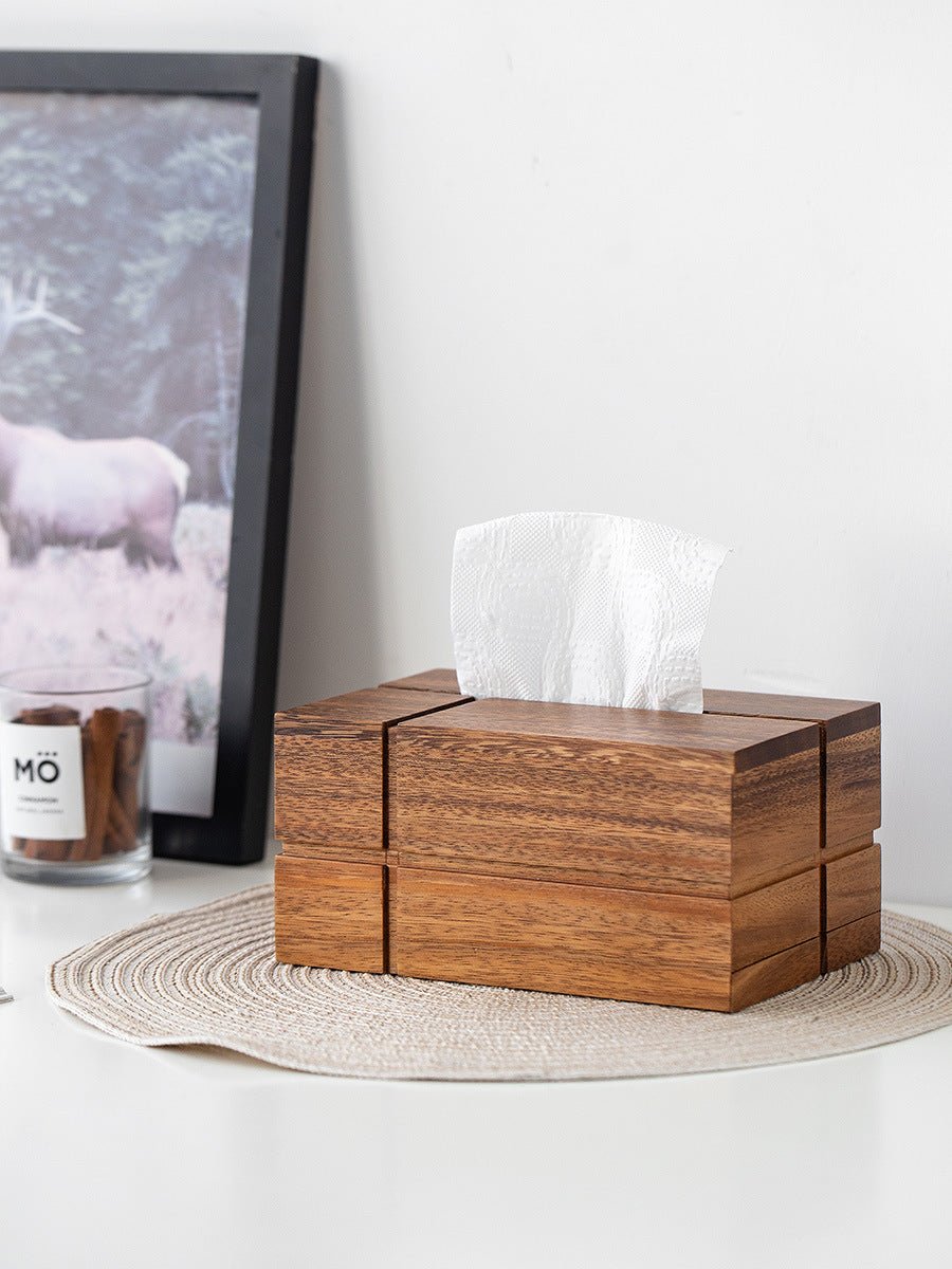 Walnut Tissue Box