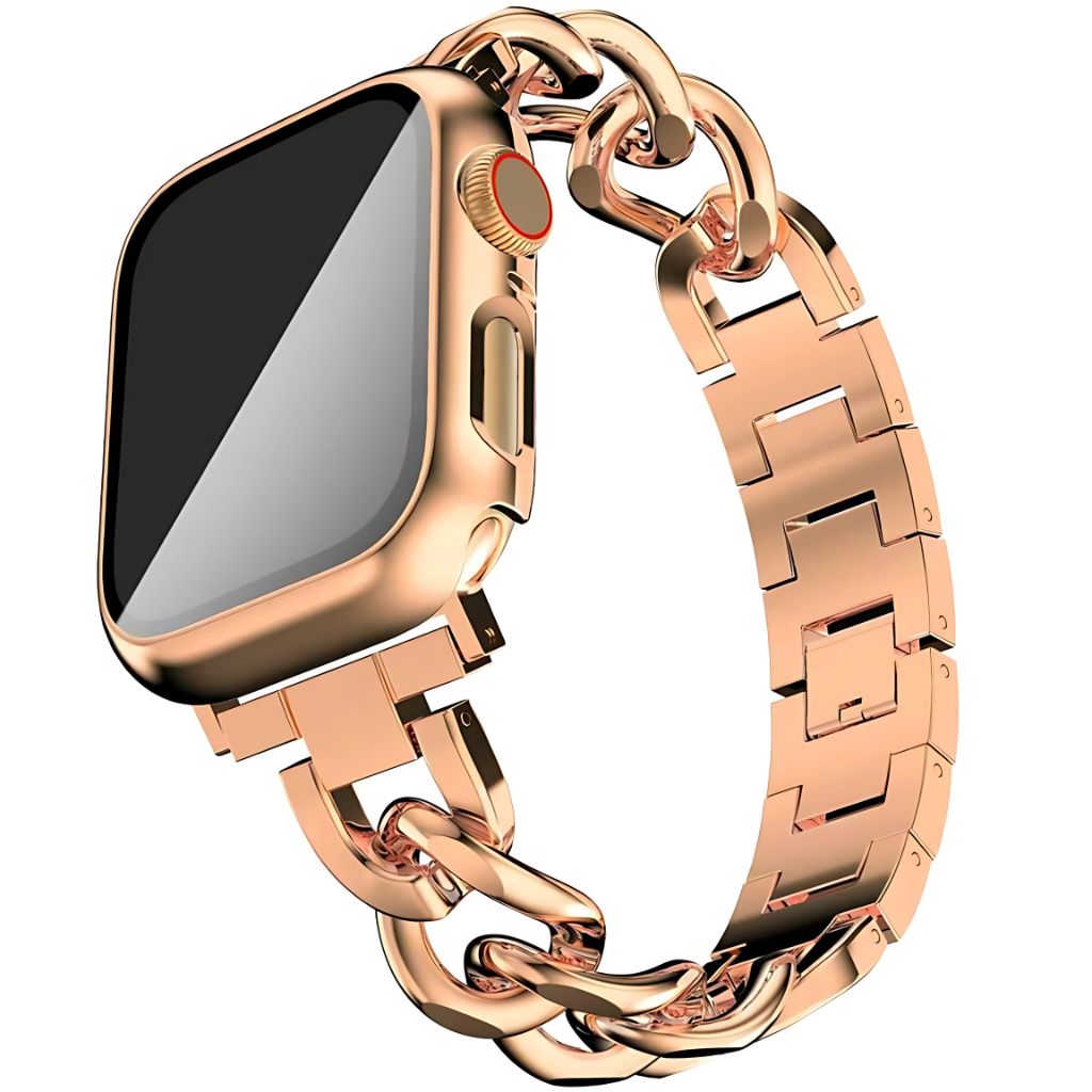 Damen Modernes Edelstahl Apple Watch Armband