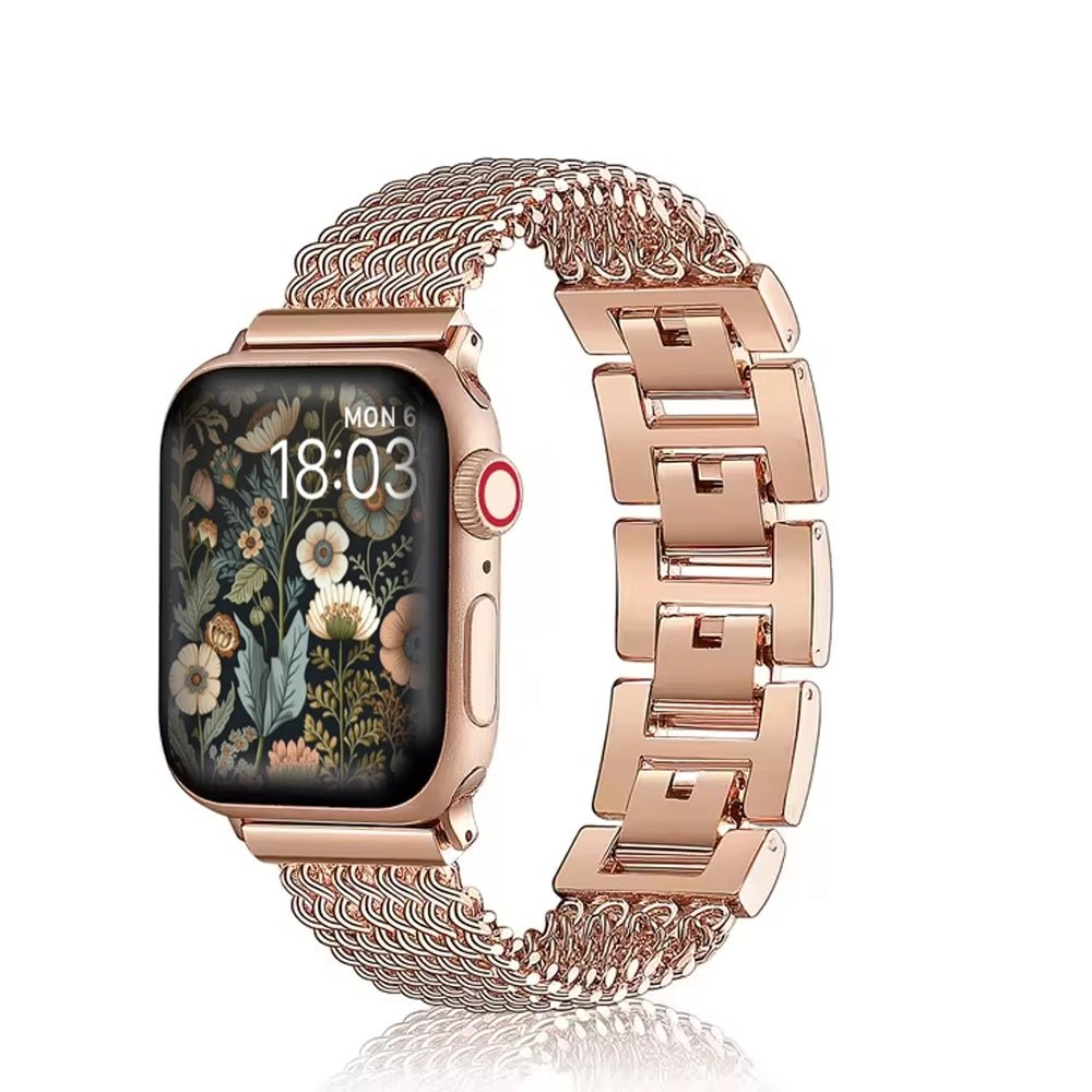 Women’s Woven Stainless Steel Bracelet Band for Apple Watch