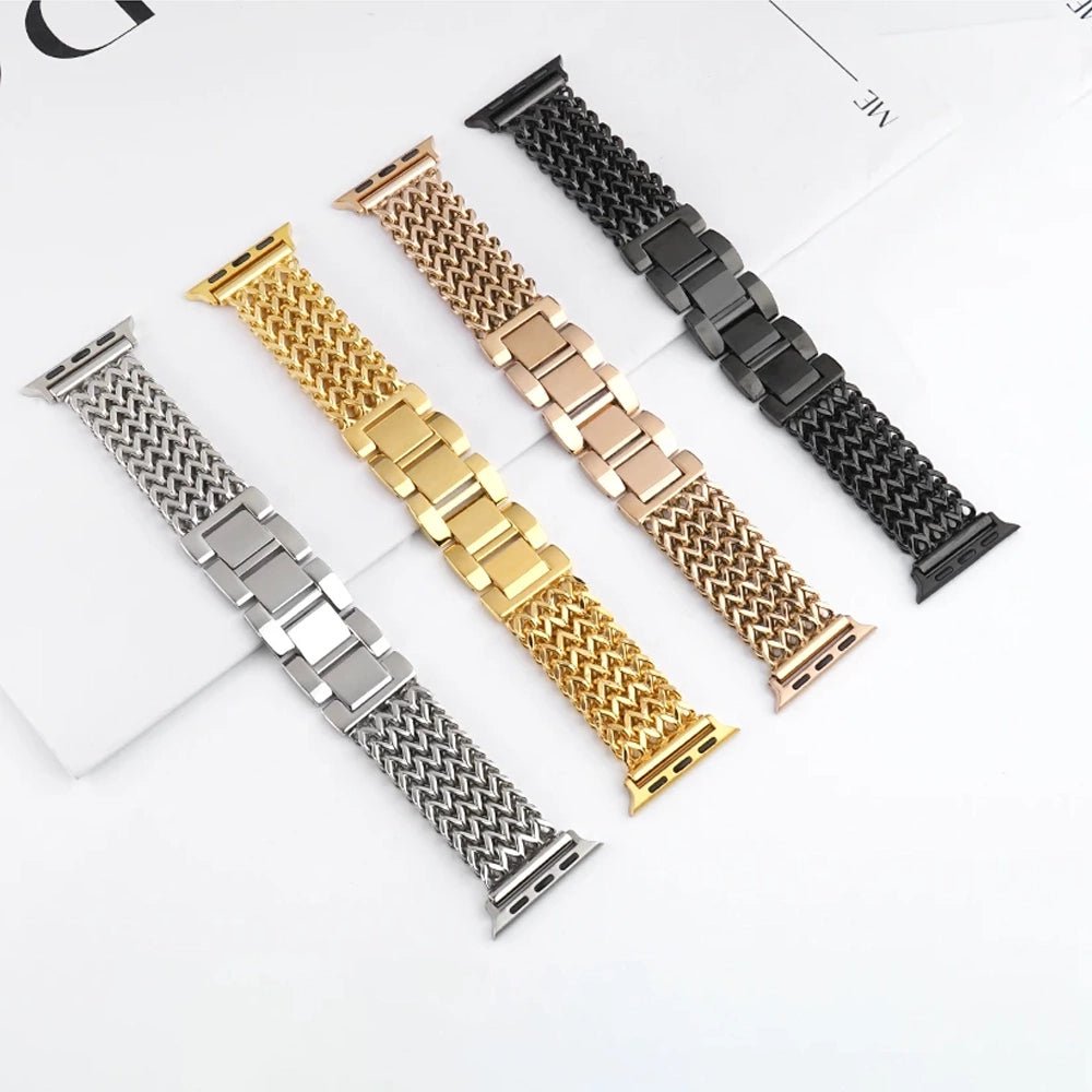 Damen Woven Edelstahl Armband für die Apple Watch