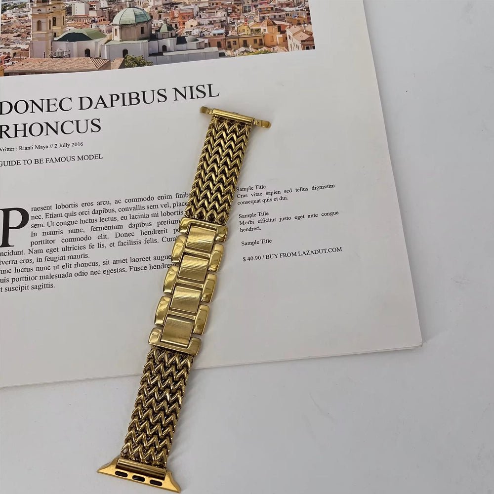 Bracciale in acciaio inossidabile intrecciato per Apple Watch