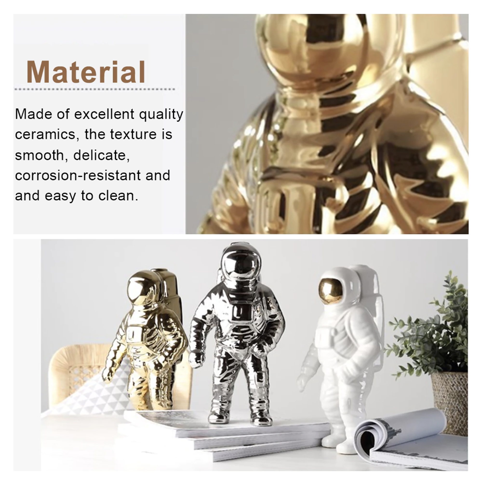 Astronaut Spaceman Vase -  3 Colours