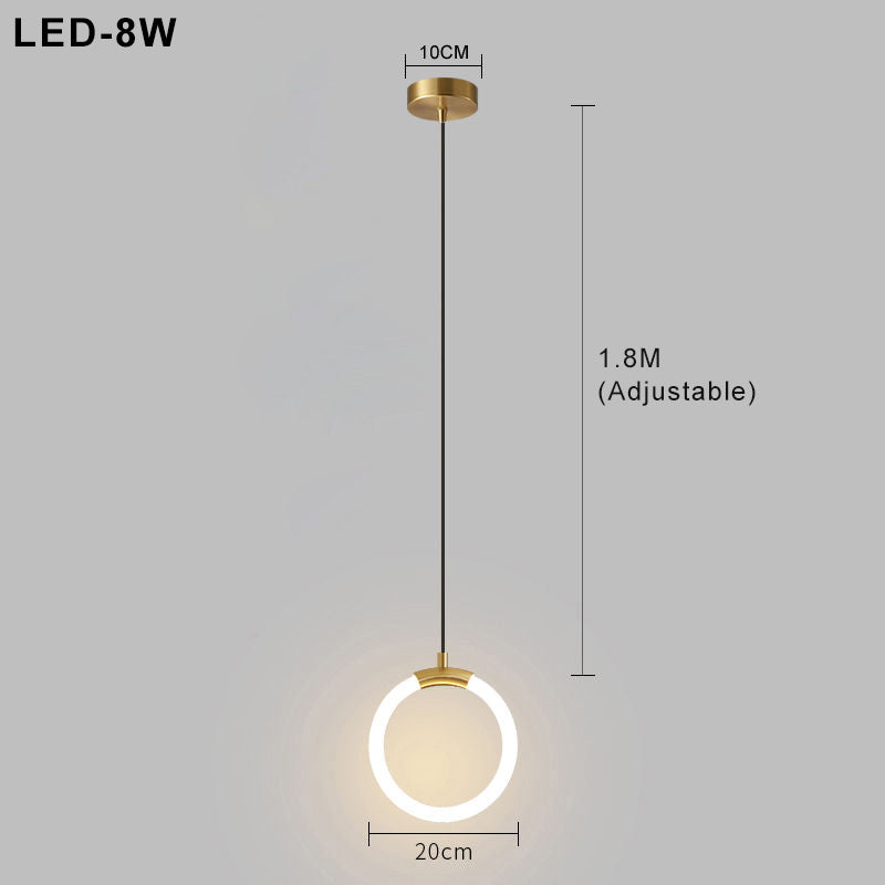 Élégante – Lampe à suspension nordique au design simple